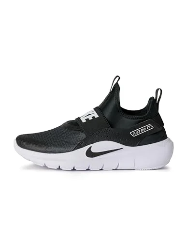 Nike Big Kid's Flex Runner 4 Running Shoe, Black/Black-White, 4Y