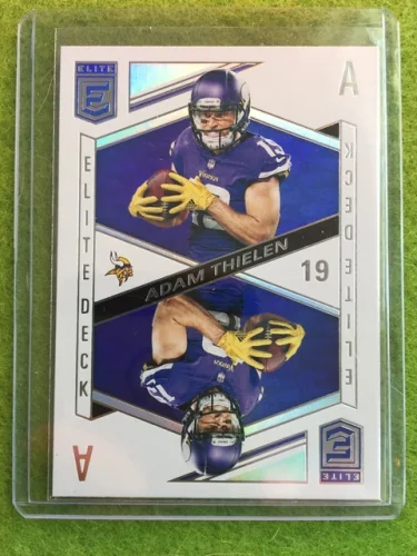 Adam Thielen Refractor SSP Prizm Minnesota Vikings 2018 Donruss Elite Deck #ED20