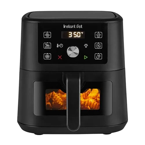 Instant Pot 4Qt VORTEX 6-in-1 Mini Air Fryer - Black, 4 Quarts - Air Fry, Broil, Roast, Dehydrate, Bake, Reheat