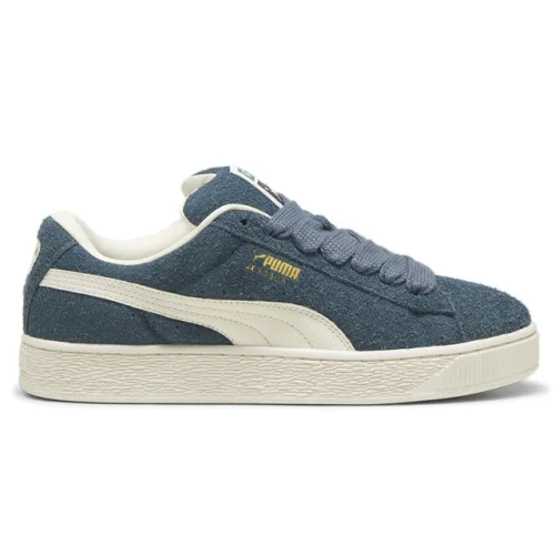 PUMA Suede Xl Hairy Lace Up Mens Blue Sneakers Casual Shoes 39724103