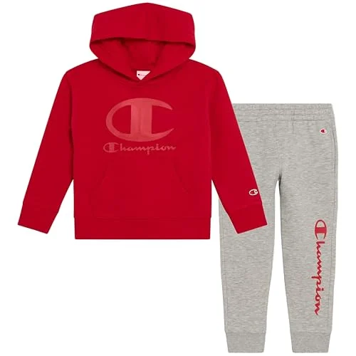 Champion Boys Jogger Set Fleece Hoodie and Sweatpants Tracksuit