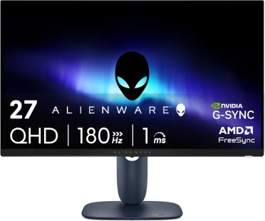 Alienware 27 Gaming Monitor - AW2725DM - 27-inch QHD 180Hz 1ms Display, IPS, NVIDIA G-SYNC