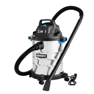 Hart 6 gallon 5 peak HP stainless steel wet & dry vacuum