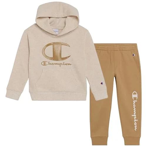 Champion Boys Jogger Set Fleece Hoodie and Sweatpants Tracksuit