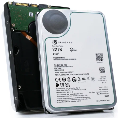 Seagate Exos 22TB 7.2K RPM SATA 6Gb/s 3.5in Enterprise HDD - ST22000NM000C