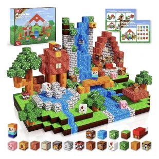 Annexfun Magnetic Blocks |100PCS Magnetic Building Cube Game