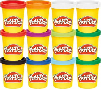 Play-Doh Jewel Colors Bulk 12-Pack of 4-Ounce Cans