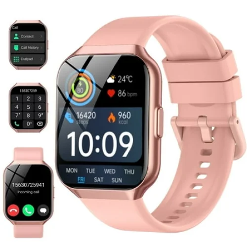 2025 NEW Smart Watch with 1.96'' HD Screen, 100 Sports Modes, and IP68 Waterproof Rating