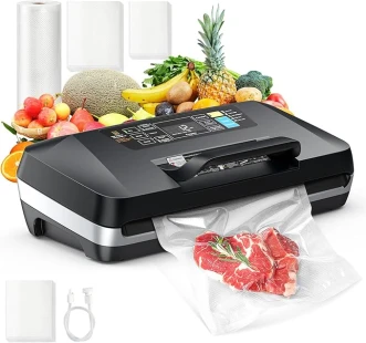 Full Automatic 95KPa Vacuum Sealer with Double 12mm Heat Seal