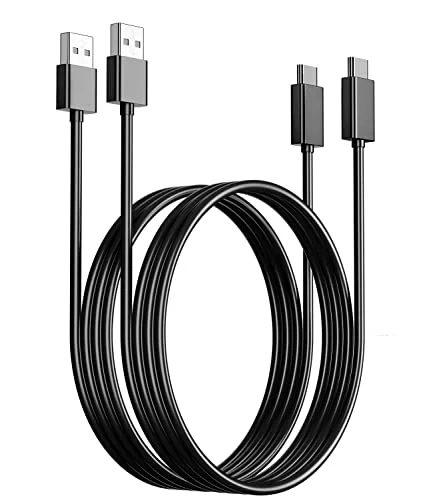 2 Pack 6.6Ft USB C Charging Cable Compatible with PS5, Xbox Series X/S Controllers