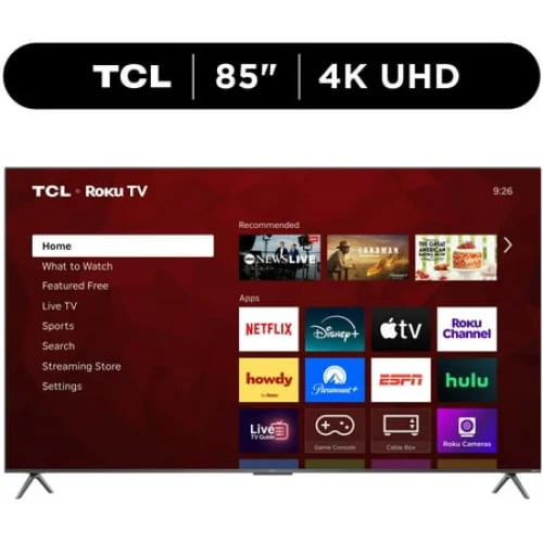 TCL 85" Class S4 4K UHD HDR Smart TV with Roku TV (NEW 2025) - 85S41CR