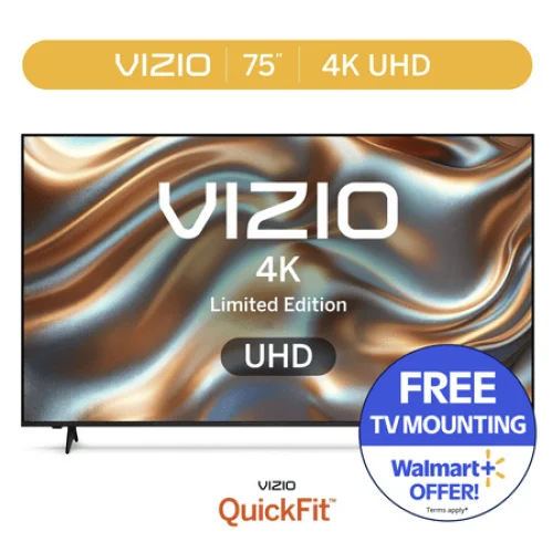 VIZIO 75” Class 4K UHD LED HDR Limited Edition Smart TV (NEW) V4K75X-08