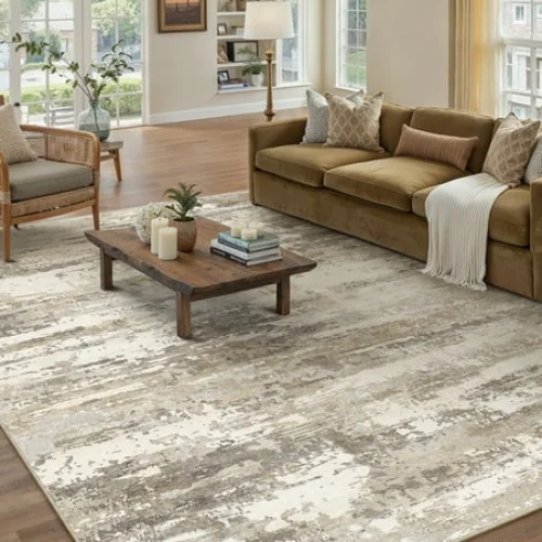 BERTHMEER 8'x10' Area Rugs for Living Room, Bedroom, Dining Room - Machine Washable, Non-slip, Contemporary