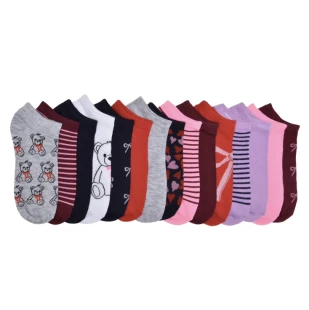 Wonder Nation Girls Icons No-Show Socks, 15-pack, Size Medium (Shoe Size 10.5-4)