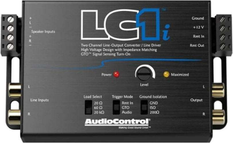 AudioControl 2-Channel Active Line Output Converter and Line Driver - Black