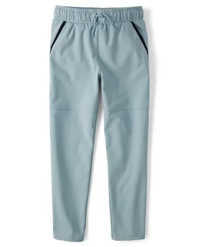 The Children's Place,Boys,Soft Tech Pull On Jogger Pants,Smokey Blue,Medium