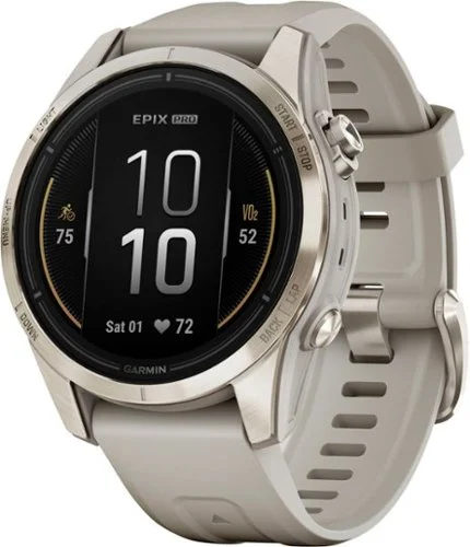 Garmin epix Pro (Gen 2) Sapphire Edition 42mm Fiber-Reinforced Polymer Smartwatch - Soft Gold