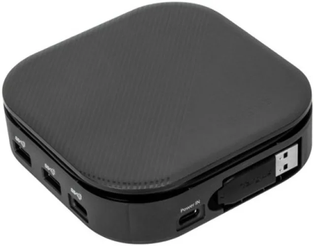 Targus - USB-C Universal Dual HD Docking Station with 80W PD Pass-Thru - Black
