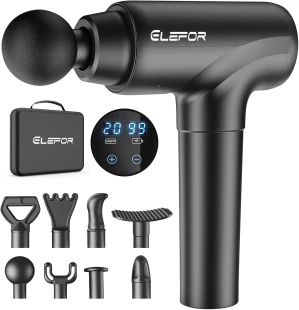 Elefor Massage Gun Deep Tissue,Percussion Back Massager Gun