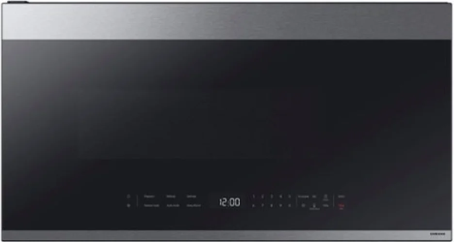 Samsung Bespoke 2.1 Cu. Ft. Over-the-Range Microwave with Sensor Cooking and Edge to Edge Glass Display