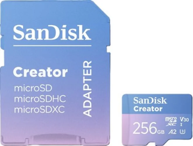 SanDisk Creator 256GB microSD Card UHS-I with Adapter
