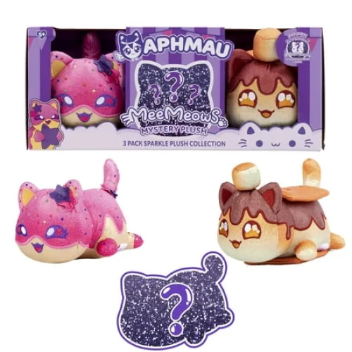 Aphmau 6 inch MeeMeow Plush Toy 3-Pack, Carnival Treats Surprise Box Ages 5+