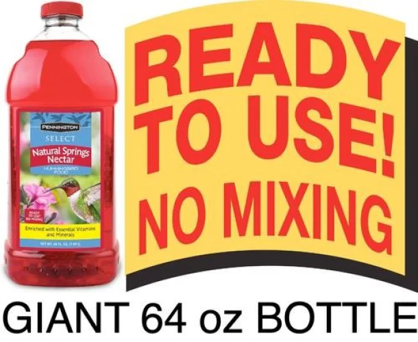 PenningtonSelect NATURAL SPRINGS NECTAR HummingBird Food/NO Mixing Ready2Use 16z