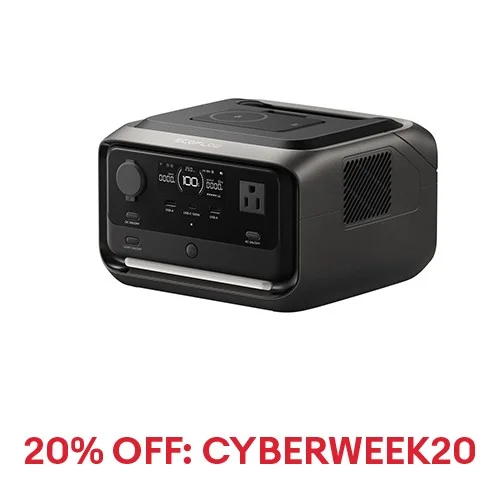 EcoFlow River 3 Plus 286Wh Portable Power Station LiFePO4 Battery Refurbished