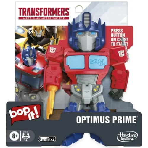 Bop It! Optimus Prime Edition Game, Kids Games for 1 or More Players, Transformers Toys, Ages 8+ (Walmart Exclusive)