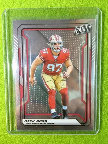 Nick Bosa Rookie Card 49ers Jersey #97 RC OSU 2019 National VIP Silver Chrome SP