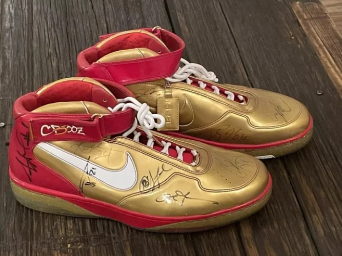 2008 NBA All-Star Game Signed Shoes LEBRON JAMES KOBE BRYANT YAO MING DUNCAN PSA