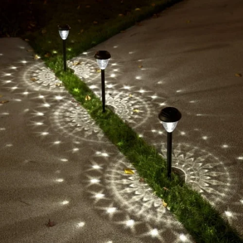 10 Pack Solar Lights for Outside Pathway Walkway Driveway Garden Yard Solar Powered Lights Outdoor Waterproof