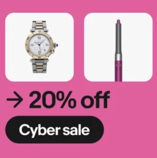 eBay Cyber Sale: 20% Off With Coupon