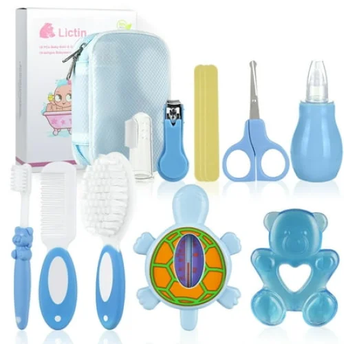 Lictin 12-in-1 Baby Grooming & Healthcare Kit - Portable Safety Care Set for Newborns