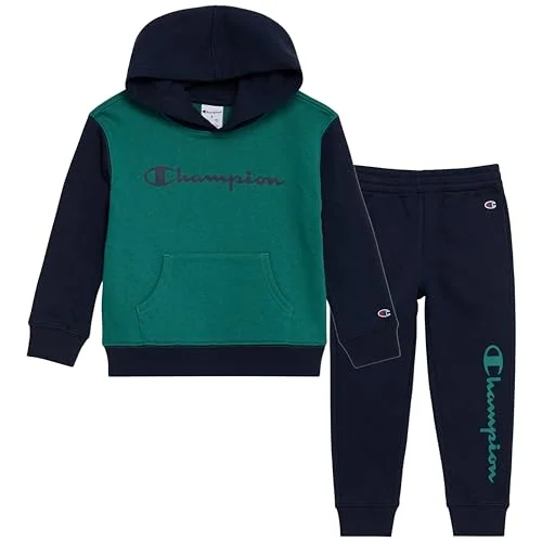 Champion Boys Jogger Set Fleece Hoodie and Sweatpants Tracksuit