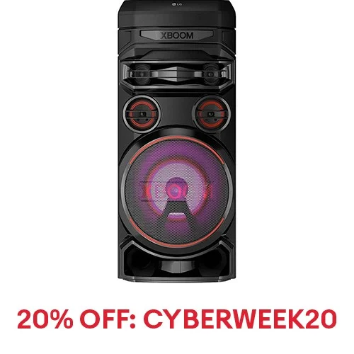 LG XBOOM RNC7 Bluetooth Wireless Party Speaker with 8" Woofer & Mic Input