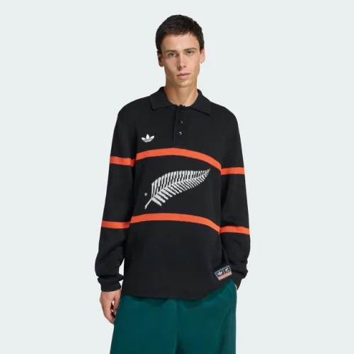 adidas Men Adidas Originals & All Blacks Knitted Polo