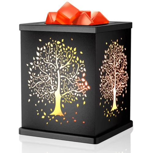 UNTIMATY Metal Wax Warmer Electric Wax Melt Warmer for Scented Wax Candle Oil Burner Melting Night Light for Gift