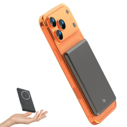 Magsafe Portable Charger, Ultra Slim 5000mAh Magnetic Wireless Charger for iPhone 17/16/15/14/13