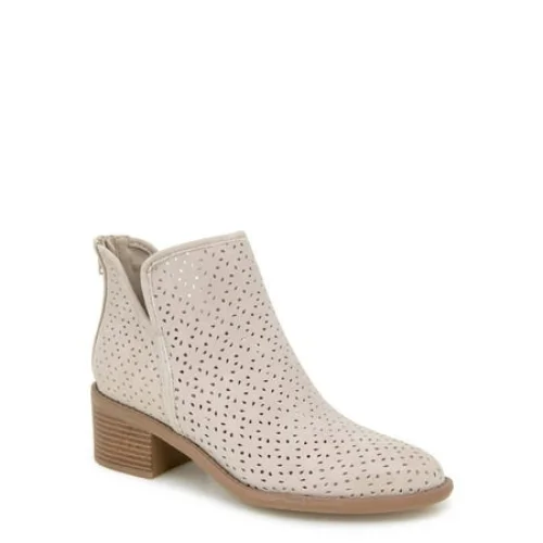 UnionBay Women's Brielle Ankle Bootie with Perforated Upper and Cushioned Insole