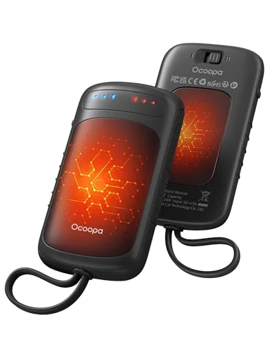 2 Pack OCOOPA Dual-Sided Rechargeable Hand Warmers - Stocking Stuffers, Gifts for Men, Women, Teens