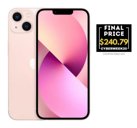 Refurbished Apple iPhone 13 Pink 128GB - Unlocked