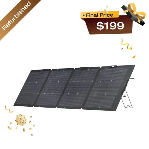 EcoFlow NextGen 220W Bifacial IP68 Portable Solar Panel Certified Refurbished