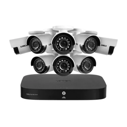 Lorex 1080p 8-Channel 1TB Wired DVR System with 8 Security Cameras