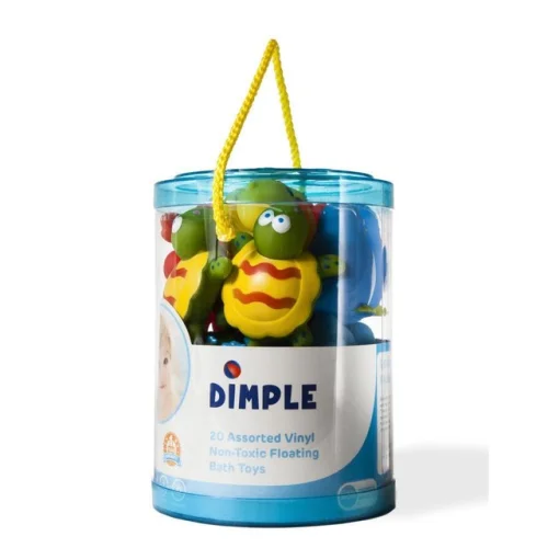 Dimple 20 Floating Bath Squirter Toys for Kids - Sea Animals, Vehicles, & Fun