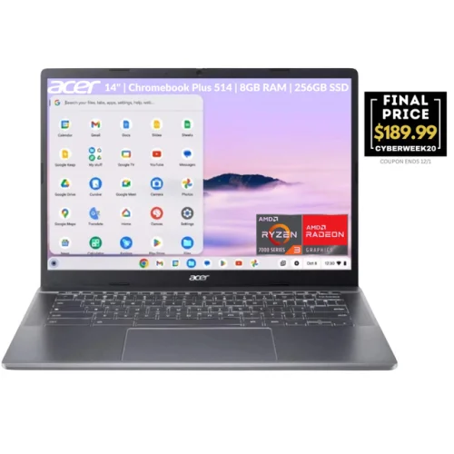 Acer Chromebook Plus 514 - 14" AMD Ryzen 3 7320C 8GB RAM 256GB SSD Refurbished