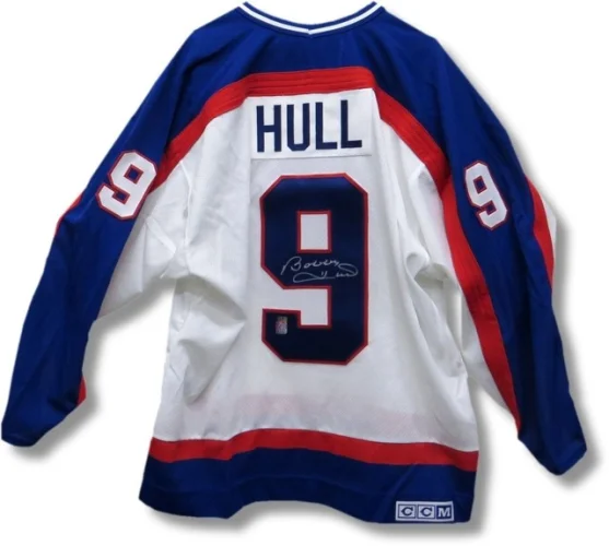 Bobby Hull Signed Autographed Jersey Vintage Winnipeg Jets Home WGA Holo COA