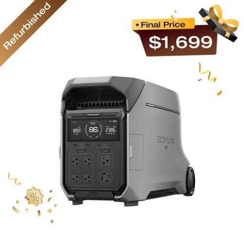 Certified Refurbished EcoFlow DELTA Pro 3 4000Wh LFP Portable Power Station