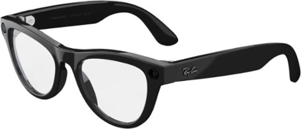 Ray-Ban Meta - Skyler (Gen 1) Glasses with Meta AI, Audio, Photo, Video Compatibility - Clear Lenses