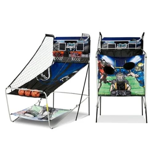 3-in-1 Arcade Basketball Football Baseball Indoor Sports Game with LED Scoring by MD Sports